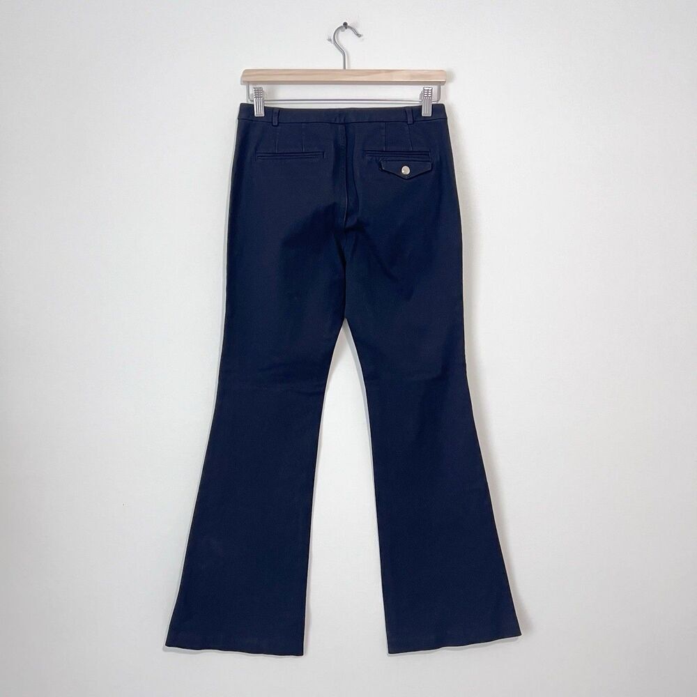 Anthropologie Maeve Black High-Rise Flare Pants Size 6 Stretch - Picture 5 of 8